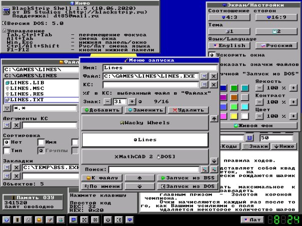 BlackStrip Shell (BSS) - графическая...