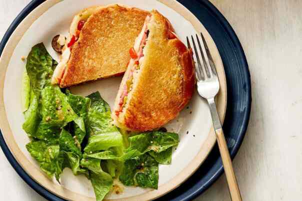 Muffaletta-Style Grilled Cheese Sand...