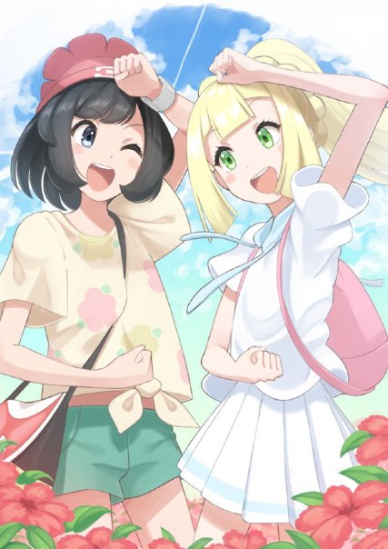 #lillie #mizuki #pokemon...