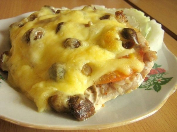 Мясо по-купечески (с грибами) 

Ин...