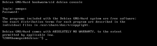 Поставил Debian GNU на ядре Hurd. На...