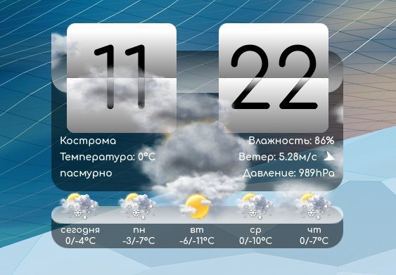 Flip Weather — новый виджет погоды д...