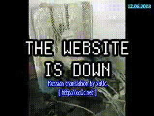 The website is down