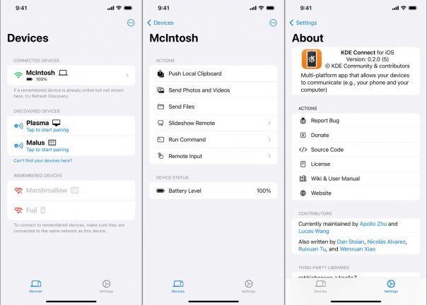 KDE Connect для iOS доступен в App S...