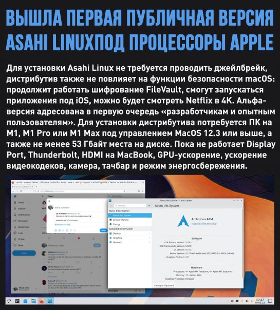 Asahi Linux — это первая сторонняя О...