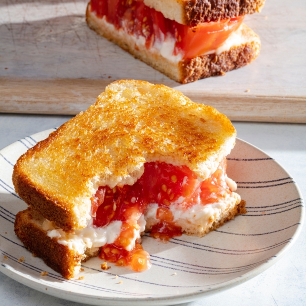 Griddled Tomato Sandwiches...