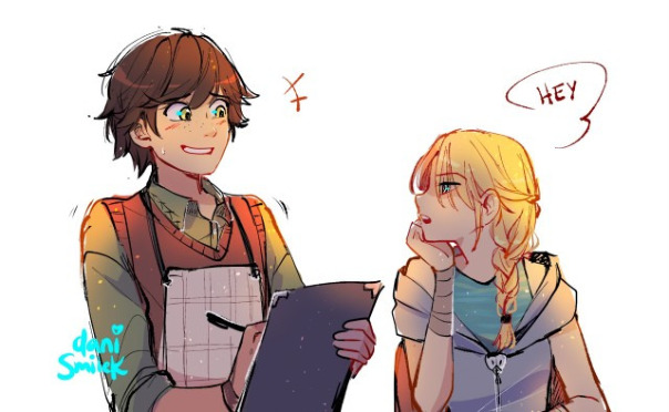 Hiccup x Astrid (How to train dragon...