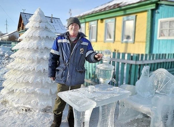 😳 Дедушка из Башкирии сделал ёлку из...